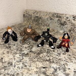 Marvel Super Hero Squad Action Figure Lot Sif, Rhino, Ghost Rider War Machine B4